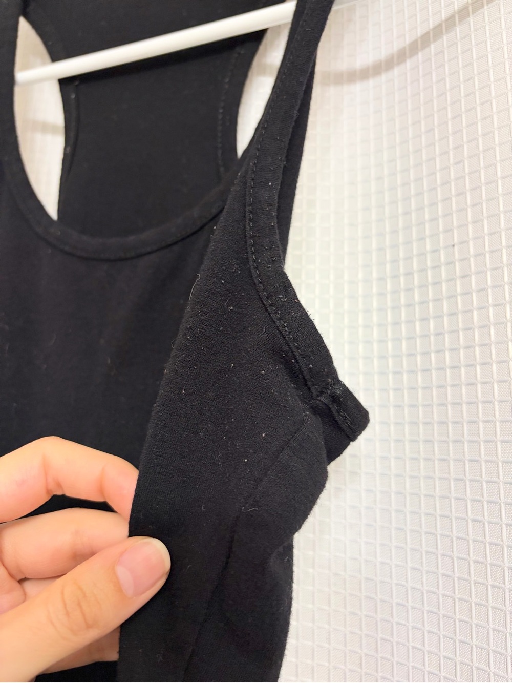 Black Racerback Bodysuit with Snap Closure - Picture 8 of 9